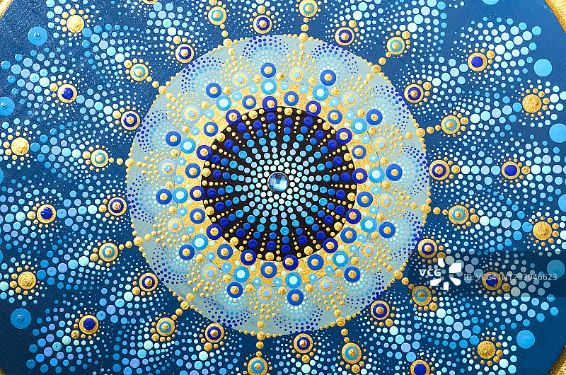 藏族曼荼罗特写图片素材