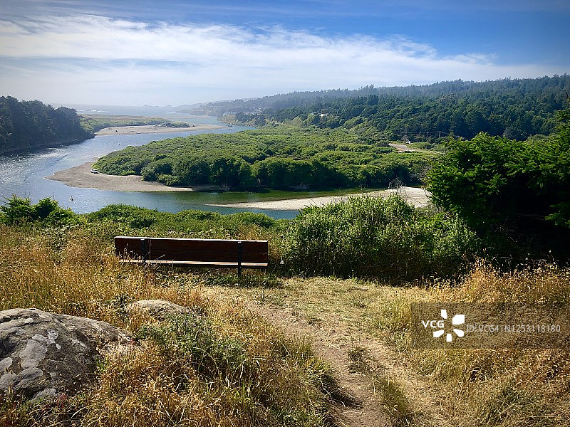 门多西诺海岸瓜拉拉河图片素材