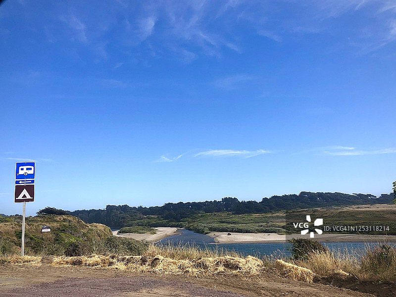 门多西诺海岸瓜拉拉河图片素材
