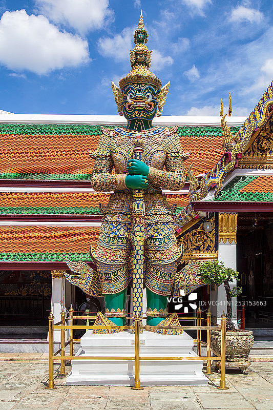 曼谷卧佛寺和泰国大皇宫古建筑图片素材