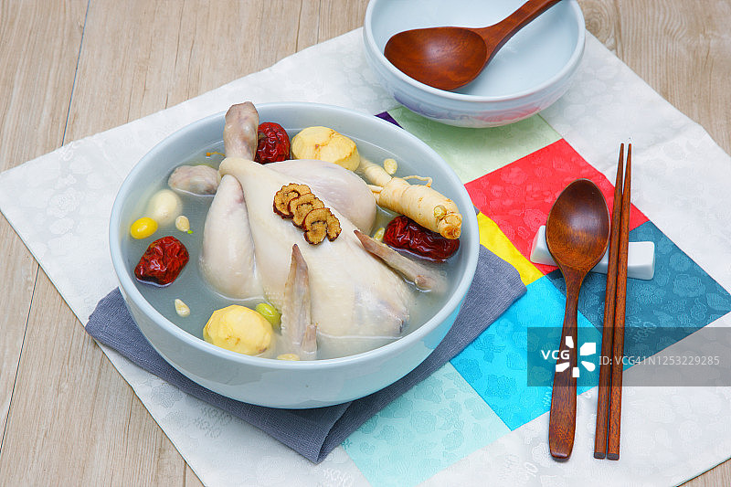 人参鸡汤图片素材