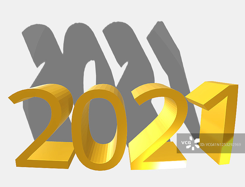 2021新年3D概念图片素材