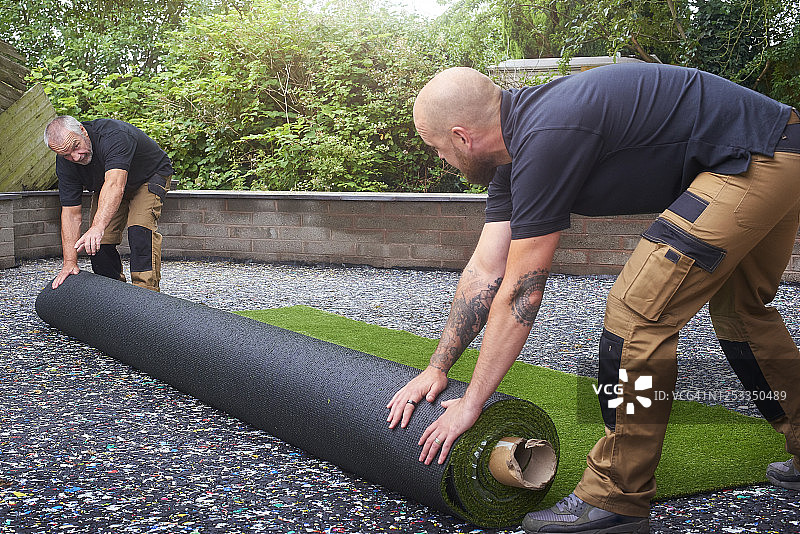 新卷人工草坪图片素材