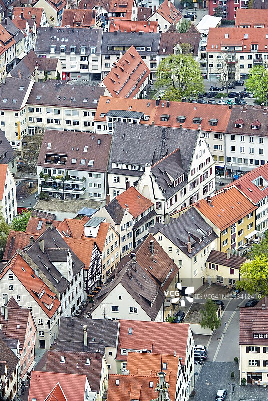 德国乌尔姆市鸟瞰图片素材