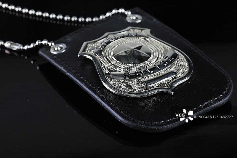 便衣警探证章图片素材