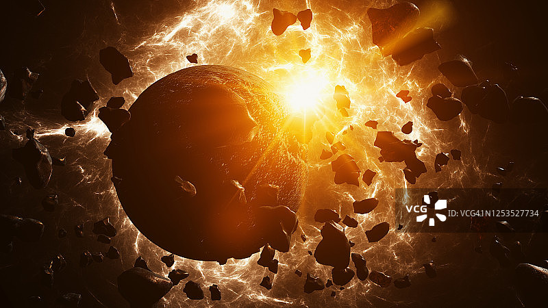 行星形成图片素材