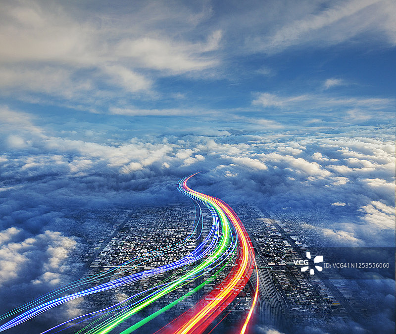 未来通信与连接技术图片素材