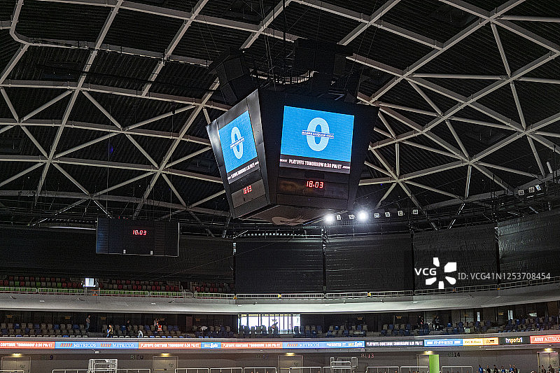 球场上的数字记分牌图片素材