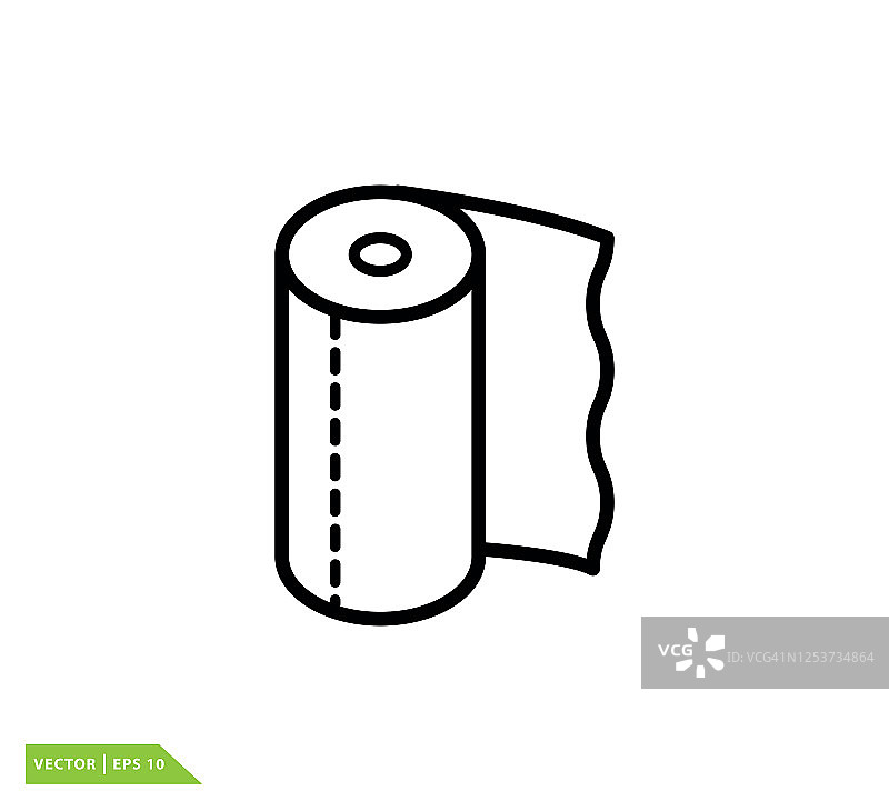 纸巾图标矢量标志设计模板图片素材