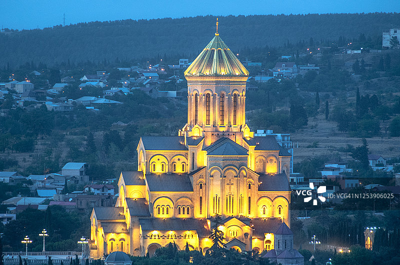 格鲁吉亚第比利斯圣三一主教座堂图片素材