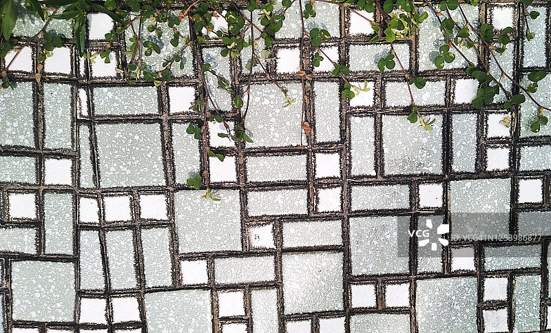 老式复古方形马赛克图案图片素材