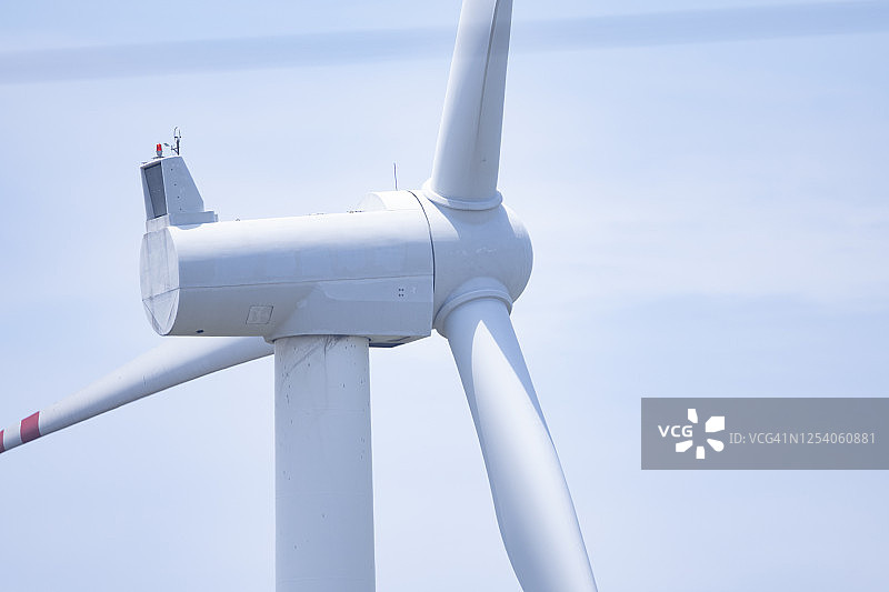发电风车的详细视图图片素材
