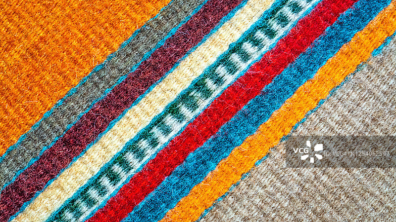 瓦哈卡·德·华雷斯市的羊毛纺织品图片素材