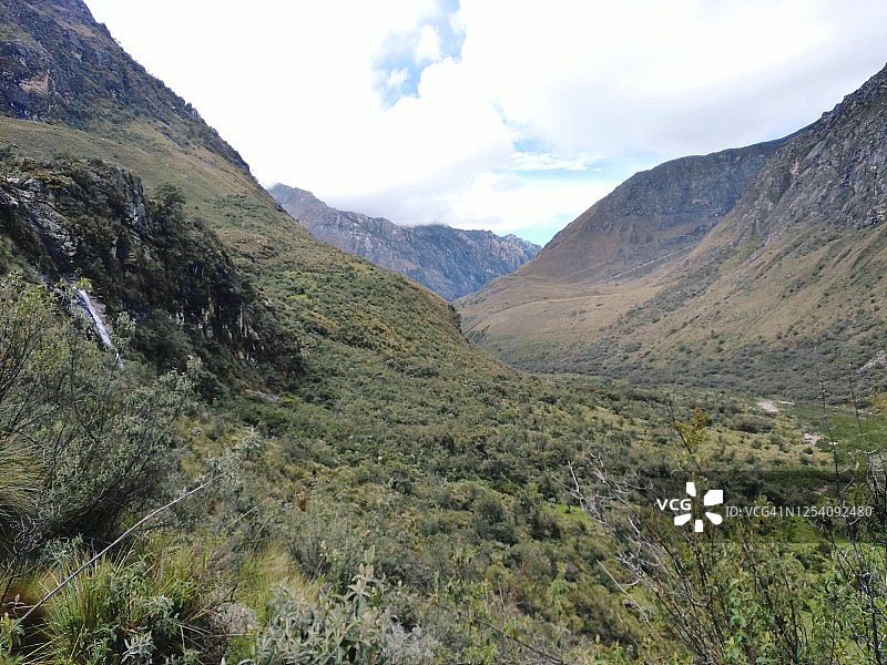 秘鲁瓦斯卡兰国家公园山谷图片素材