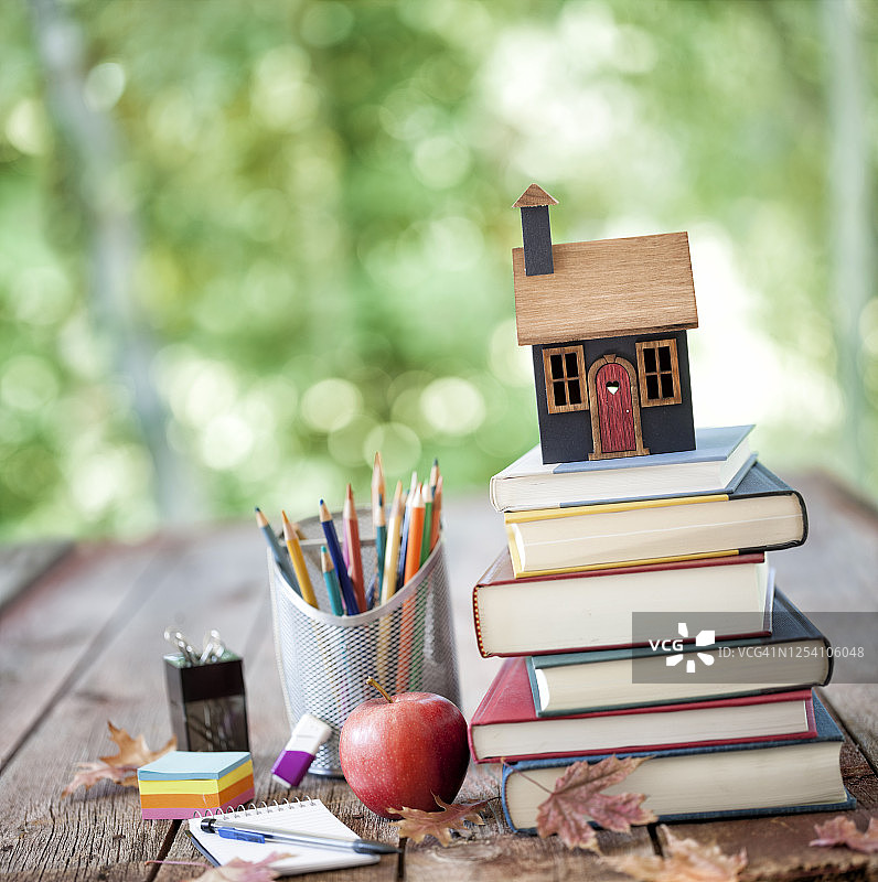 家庭学校概念图片素材