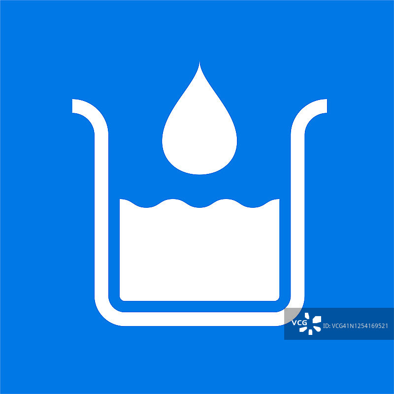 水滴和烧瓶图标图片素材