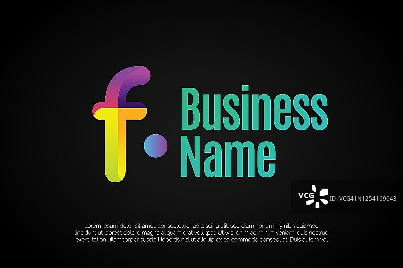 可直接使用的现代首字母模板图片素材