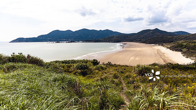 中国舟山朱家尖岛海滩图片素材