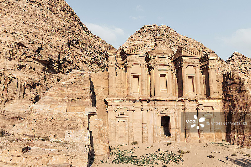 佩特拉修道院日落美景图片素材