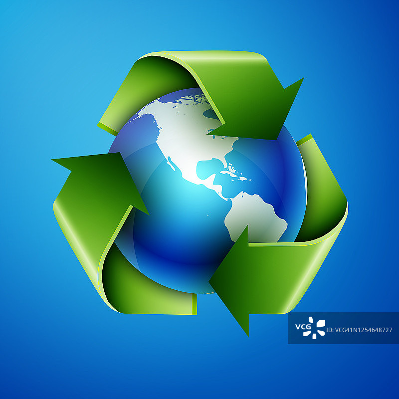 回收地球图片素材