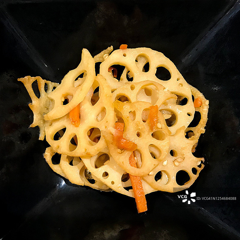 莲藕金平开胃菜图片素材