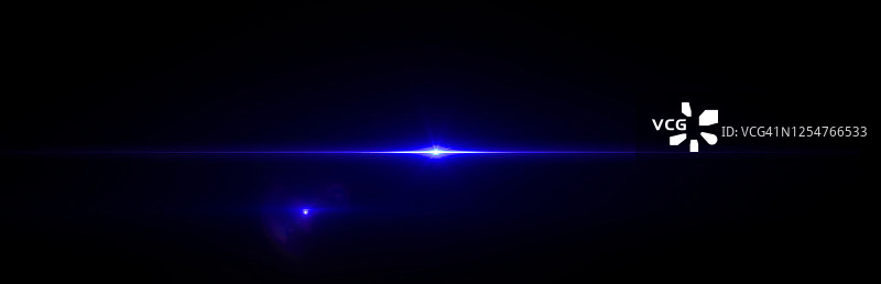 黑色背景上的镜头光晕图片素材