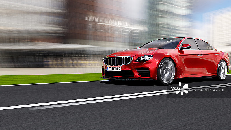 在道路上行驶的汽车图片素材