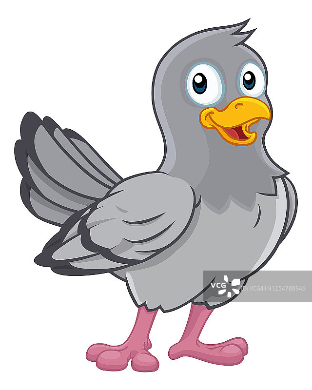 可爱的卡通鸽子图片素材