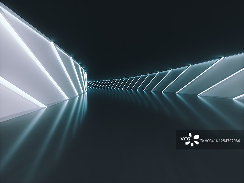未来主义抽象空隧道图片素材