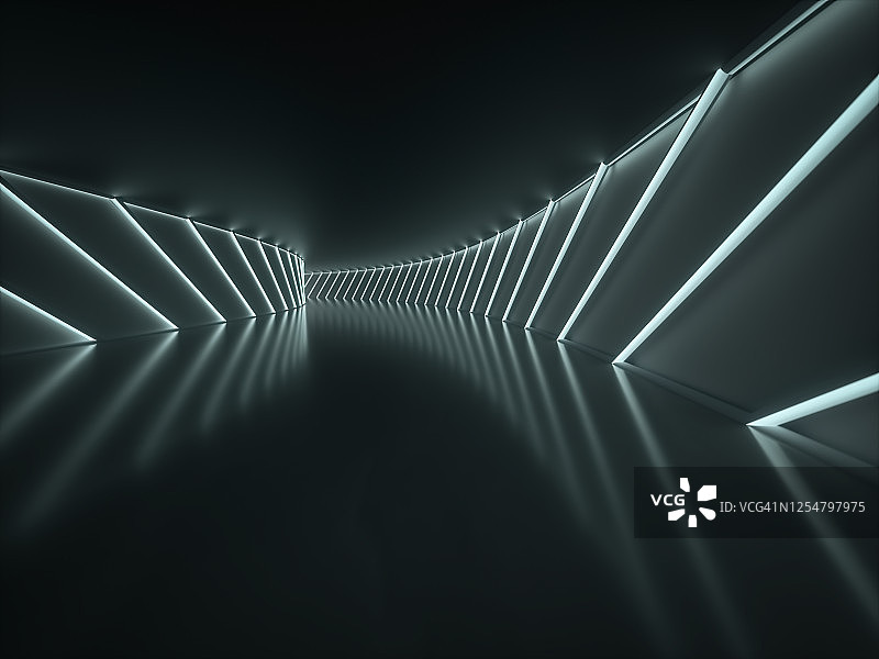 未来主义抽象空隧道图片素材