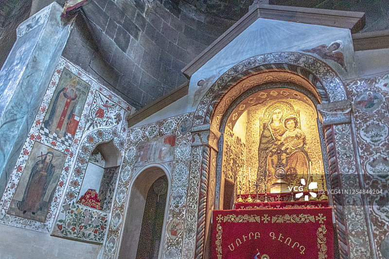 亚美尼亚阿拉加措特恩省穆格尼圣格沃尔克修道院图片素材