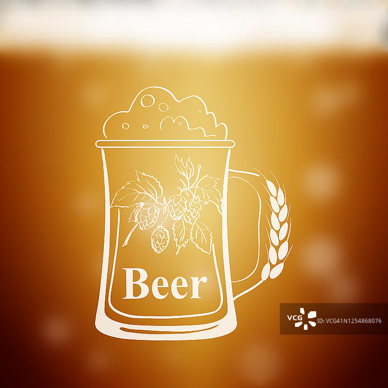 啤酒徽章图片素材