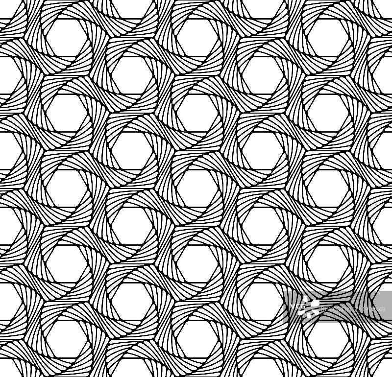 无缝漩涡几何矢量图案图片素材