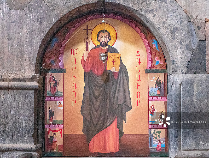 亚美尼亚阿拉加措特恩省的霍夫汉纳万克修道院图片素材