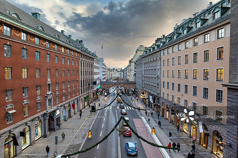 斯德哥尔摩国王街图片素材