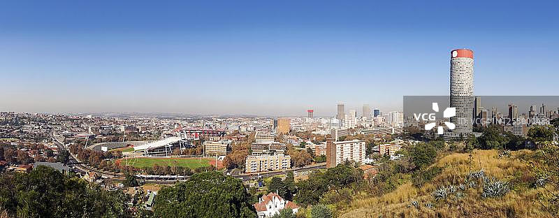 南非豪登省约翰内斯堡市中心城市景观图片素材