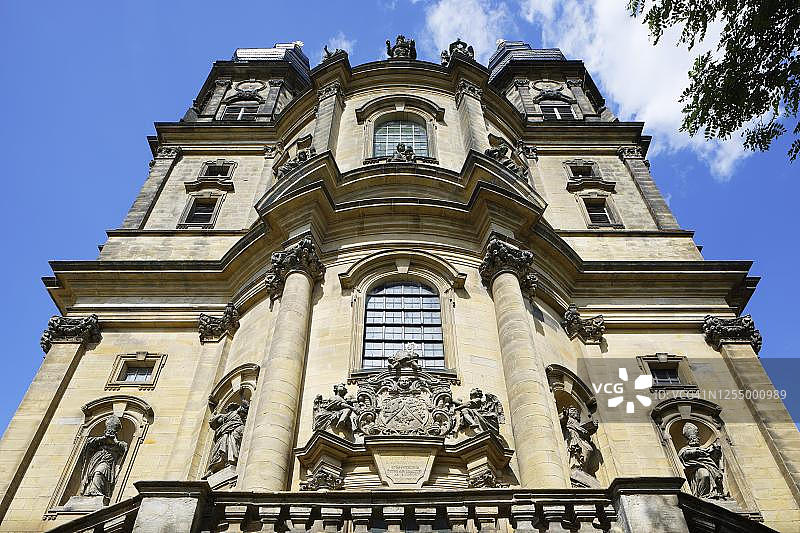 班兹修道院教堂，前本笃会修道院，德国南部巴洛克风格，位于巴伐利亚州利希滕费尔斯地区图片素材