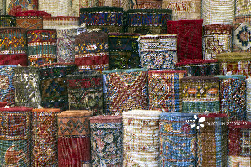 土耳其伊斯坦布尔：土耳其地毯店图片素材