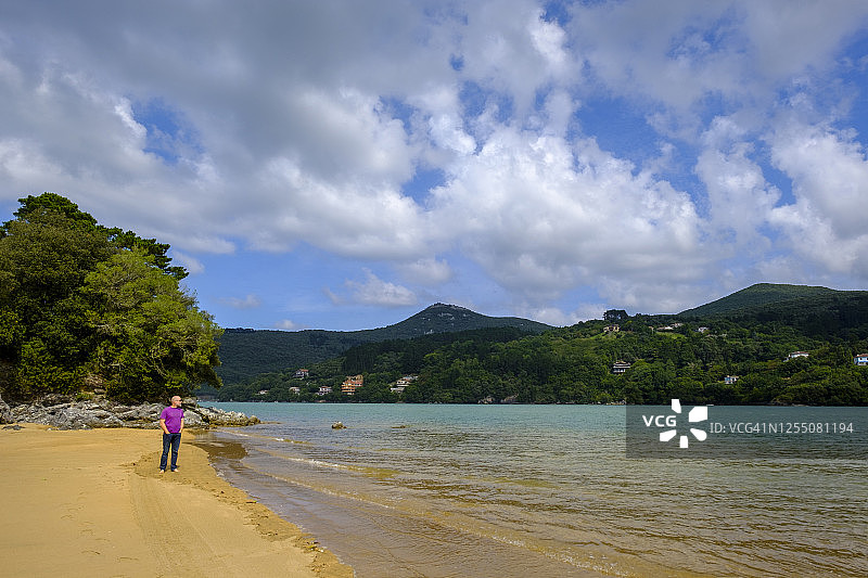 西班牙比斯开乌尔达拜河口风光图片素材