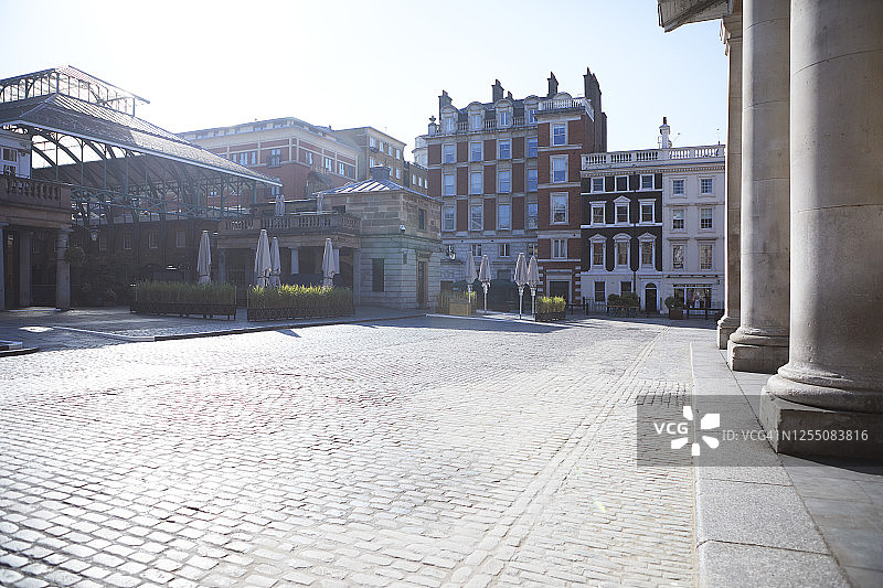 英国伦敦考文特花园的鹅卵石街道图片素材