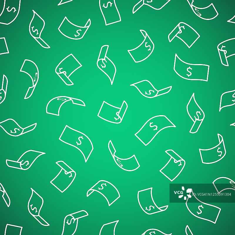 货币背景：无缝掉落的纸币-美元图片素材