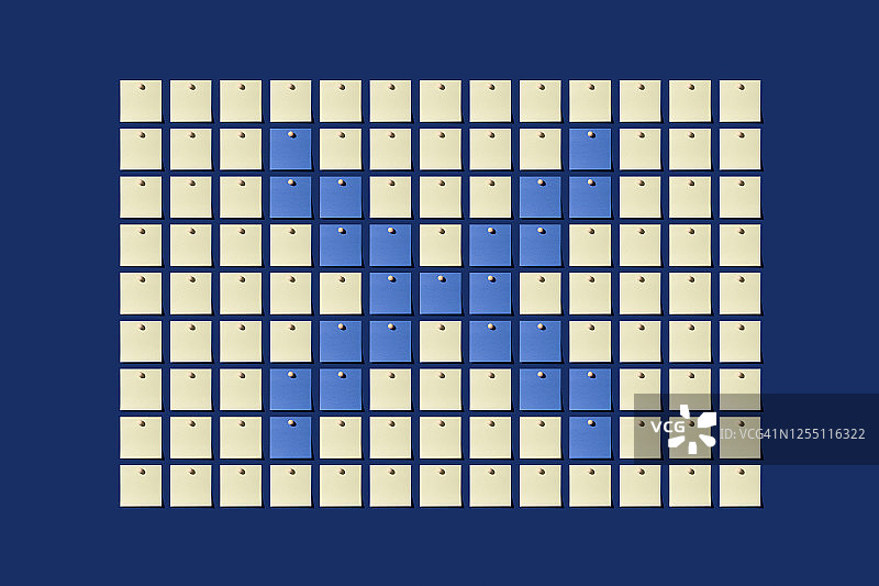 像素风格便利贴交叉标记图片素材