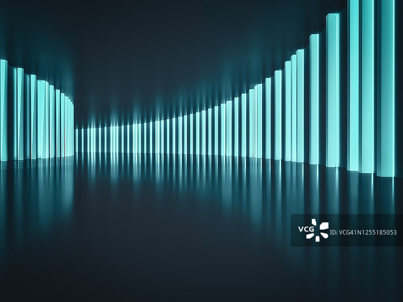 未来主义抽象空走廊图片素材