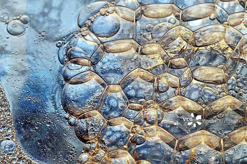 美丽的蓝色气泡图片素材