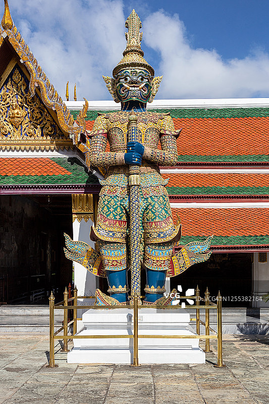 曼谷卧佛寺和泰国大皇宫古建筑图片素材