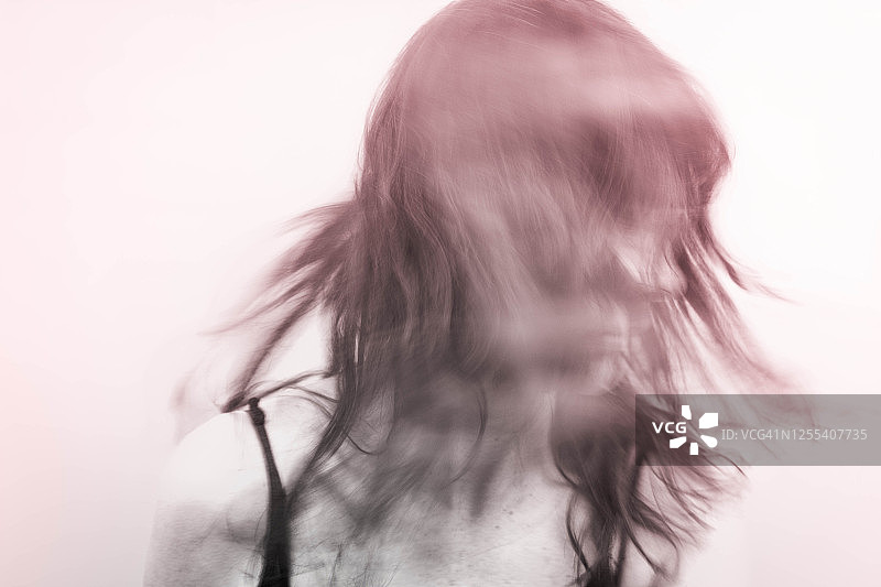 负面情绪抽象人像照片图片素材