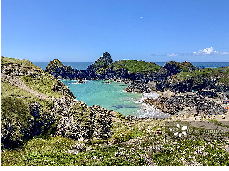 金纳斯湾，英国康沃尔图片素材