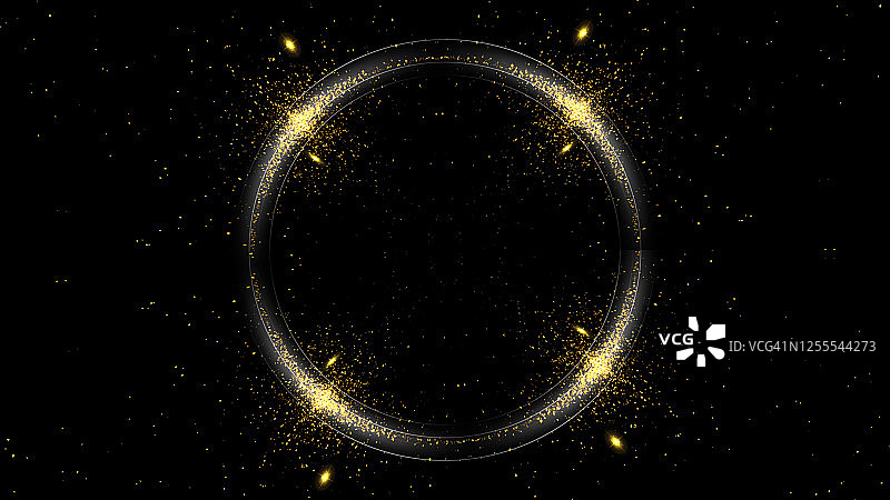 美丽的镜头光晕闪耀光环效果，火花粒子图片素材