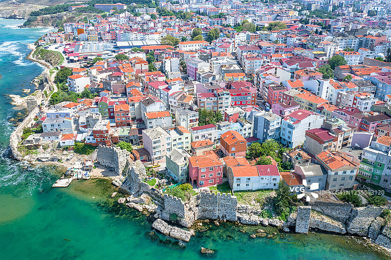 土耳其黑海地区锡诺普鸟瞰图片素材