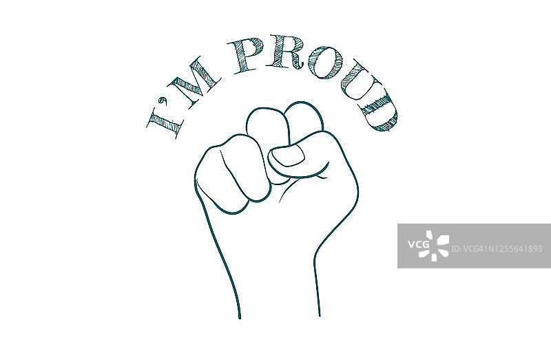 手势图标，紧握的拳头图片素材